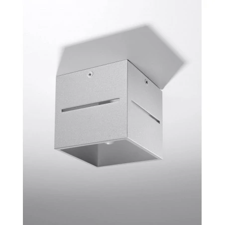 Oswietlenie-sufitowe - szary plafon lobo sl.0208 sollux lighting 