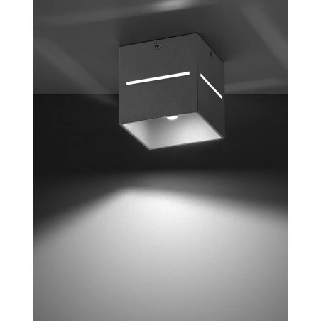 Oswietlenie-sufitowe - szary plafon lobo sl.0208 sollux lighting 