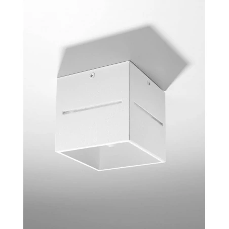 Oswietlenie-sufitowe - biały plafon lobo sl.0209 sollux lighting 
