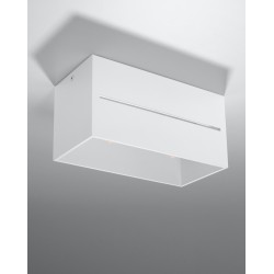 Oswietlenie-sufitowe - biały plafon 2xg9 lobo maxi sl.0383 sollux lighting 