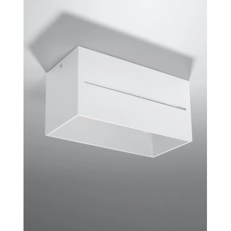 Oswietlenie-sufitowe - biały plafon 2xg9 lobo maxi sl.0383 sollux lighting 