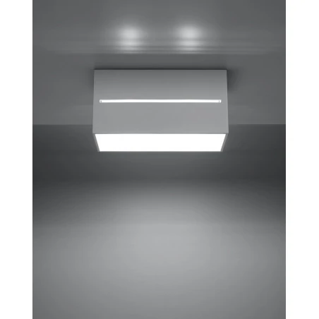 Oswietlenie-sufitowe - biały plafon 2xg9 lobo maxi sl.0383 sollux lighting 