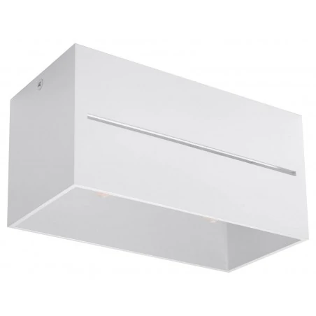 Oswietlenie-sufitowe - biały plafon 2xg9 lobo maxi sl.0383 sollux lighting 
