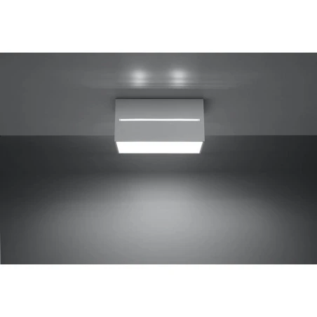 Oswietlenie-sufitowe - biały plafon 2xg9 lobo maxi sl.0383 sollux lighting 