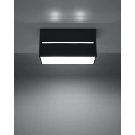 Oswietlenie-sufitowe - czarny plafon 2xg9 lobo maxi sl.0384 sollux lighting 