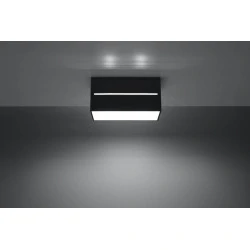 Oswietlenie-sufitowe - czarny plafon 2xg9 lobo maxi sl.0384 sollux lighting 