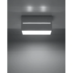 Oswietlenie-sufitowe - szary plafon 2xg9 lobo maxi sl.0385 sollux lighting 