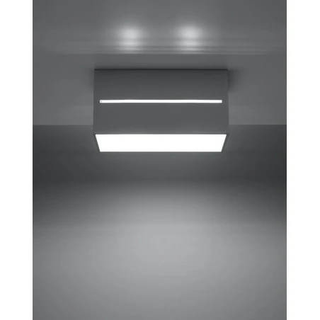 Oswietlenie-sufitowe - szary plafon 2xg9 lobo maxi sl.0385 sollux lighting 