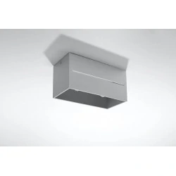 Oswietlenie-sufitowe - szary plafon 2xg9 lobo maxi sl.0385 sollux lighting 