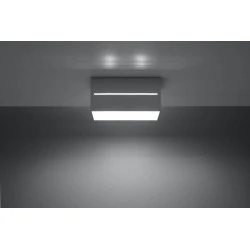 Oswietlenie-sufitowe - szary plafon 2xg9 lobo maxi sl.0385 sollux lighting 