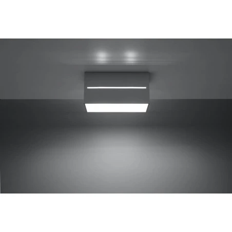 Oswietlenie-sufitowe - szary plafon 2xg9 lobo maxi sl.0385 sollux lighting 