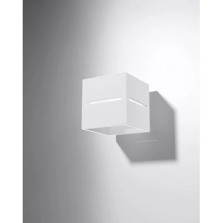 Kinkiety - biały kinkiet lobo sl.0206 sollux lighting 