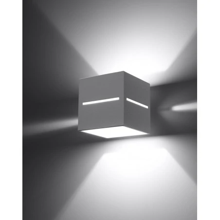 Kinkiety - biały kinkiet lobo sl.0206 sollux lighting 