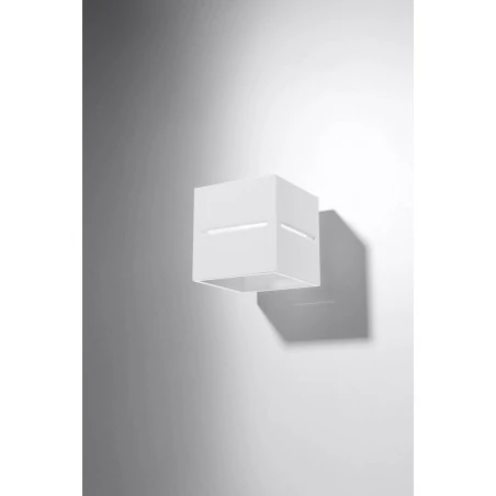 Kinkiety - biały kinkiet lobo sl.0206 sollux lighting 