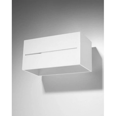 Kinkiety-do-salonu - biały kinkiet 2xg9 lobo maxi sl.0528 sollux lighting 
