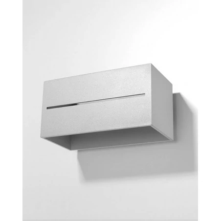 Kinkiety - szary kinkiet 2xg9 lobo maxi sl.0529 sollux lighting 