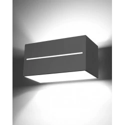 Kinkiety - szary kinkiet 2xg9 lobo maxi sl.0529 sollux lighting 