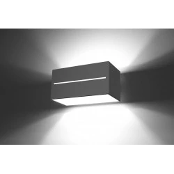 Kinkiety - szary kinkiet 2xg9 lobo maxi sl.0529 sollux lighting 