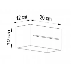 Kinkiety - szary kinkiet 2xg9 lobo maxi sl.0529 sollux lighting 