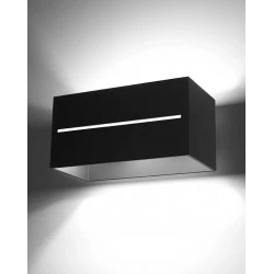 Kinkiety-do-salonu - czarny kinkiet 2xg9 lobo maxi sl.0530 sollux lighting 