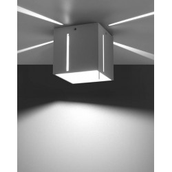 Oswietlenie-sufitowe - biały plafon pixar sl.0398 sollux lighting 