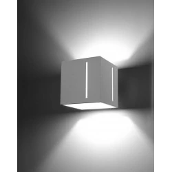 Kinkiety - biały kinkiet pixar sl.0395 sollux lighting 