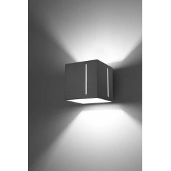 Kinkiety - szary kinkiet pixar sl.0396 sollux lighting 