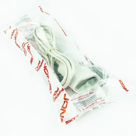Przedluzacze-elektryczne - przedłużacz pojedynczy z płaskimi wtyczką i gniazdem biały 2,5a 2x0,75mm2 ps-11/1,5m jonex 