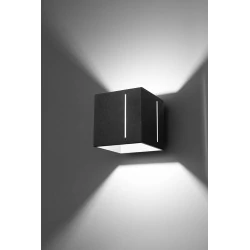 Kinkiety - czarny kinkiet pixar sl.0397 sollux lighting 