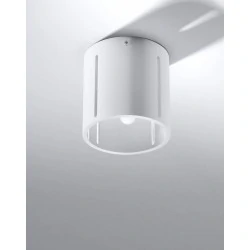 Lampy-sufitowe - biały plafon inez sl.0355 sollux lighting 