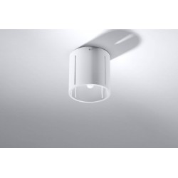 Lampy-sufitowe - biały plafon inez sl.0355 sollux lighting 