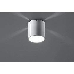 Lampy-sufitowe - biały plafon inez sl.0355 sollux lighting 