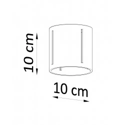 Lampy-sufitowe - biały plafon inez sl.0355 sollux lighting 