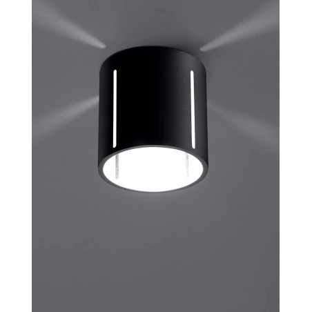 Lampy-sufitowe - czarny plafon inez sl.0356 sollux lighting 