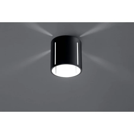 Lampy-sufitowe - czarny plafon inez sl.0356 sollux lighting 