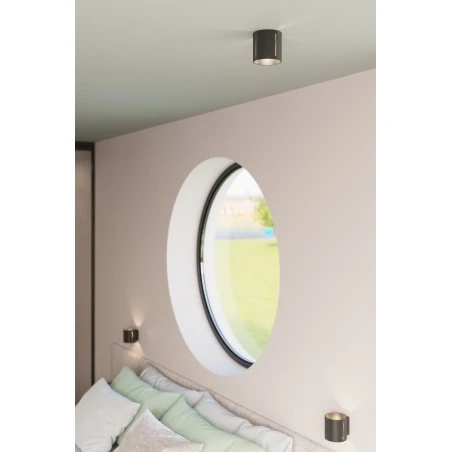 Lampy-sufitowe - czarny plafon inez sl.0356 sollux lighting 