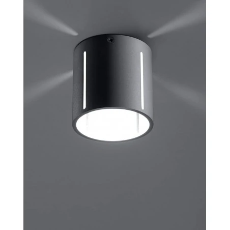 Lampy-sufitowe - szary plafon inez sl.0357 sollux lighting 