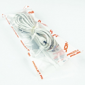 Przedluzacze-elektryczne - przedłużacz pojedynczy z płaską wtyczką i gniazdem biały 2,5a 2x0,75mm2 ps-11/3m jonex 