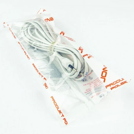 Przedluzacze-elektryczne - przedłużacz pojedynczy z płaską wtyczką i gniazdem biały 2,5a 2x0,75mm2 ps-11/3m jonex 