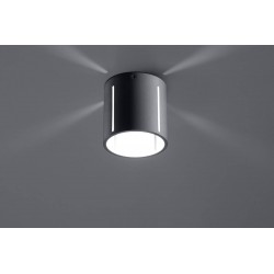 Lampy-sufitowe - szary plafon inez sl.0357 sollux lighting 