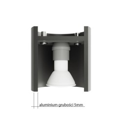 Lampy-sufitowe - szary plafon inez sl.0357 sollux lighting 