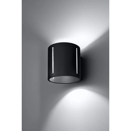 Kinkiety - czarny kinkiet inez sl.0353 sollux lighting 