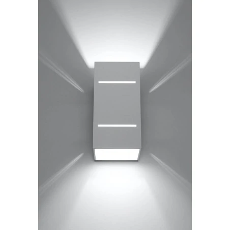 Kinkiety - biały kinkiet blocco sl.0477 sollux lighting 