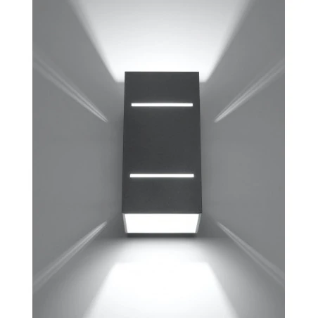 Kinkiety - szary kinkiet blocco sl.0479 sollux lighting 