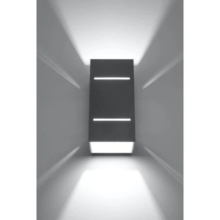 Kinkiety - szary kinkiet blocco sl.0479 sollux lighting 