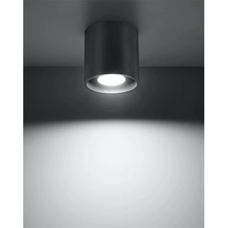 Lampy-sufitowe - plafon antracyt gu10 orbis sl.0568 sollux lighting 