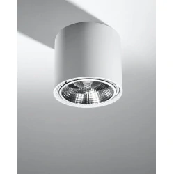 Oswietlenie-sufitowe - biały plafon tiube sl.0695 sollux lighting 