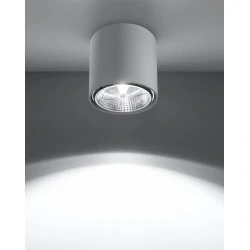 Oswietlenie-sufitowe - biały plafon tiube sl.0695 sollux lighting 