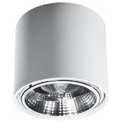 Oswietlenie-sufitowe - biały plafon tiube sl.0695 sollux lighting