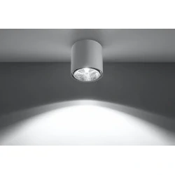 Oswietlenie-sufitowe - biały plafon tiube sl.0695 sollux lighting 